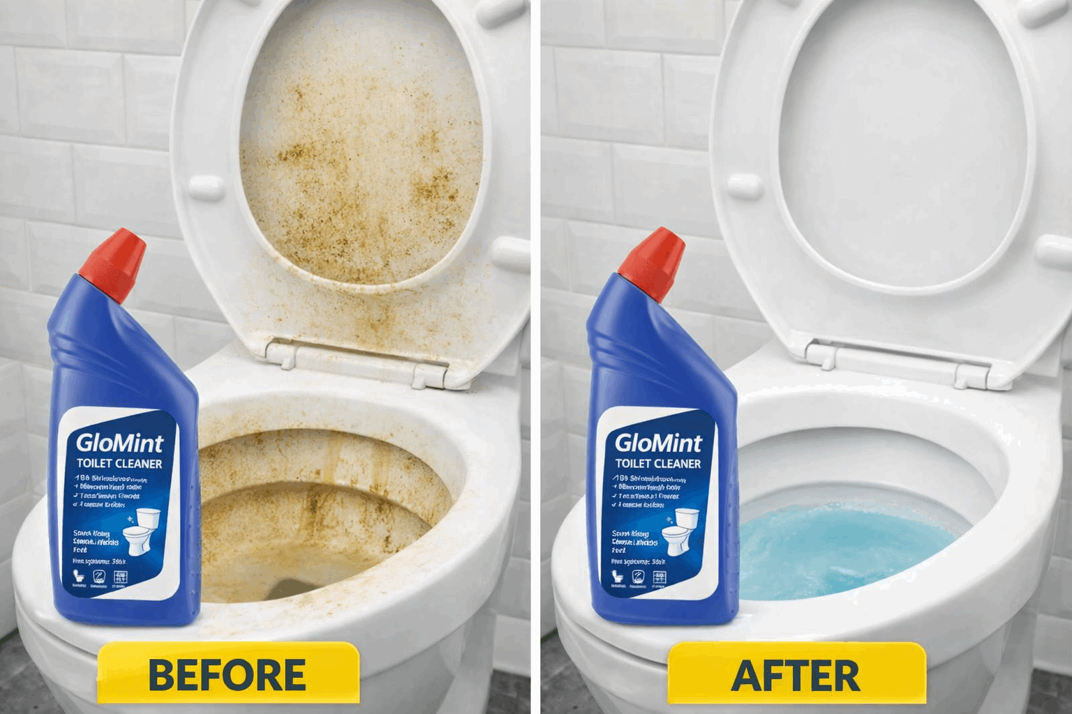 GloMint Extra Thick Toilet cleaner Pack of 5